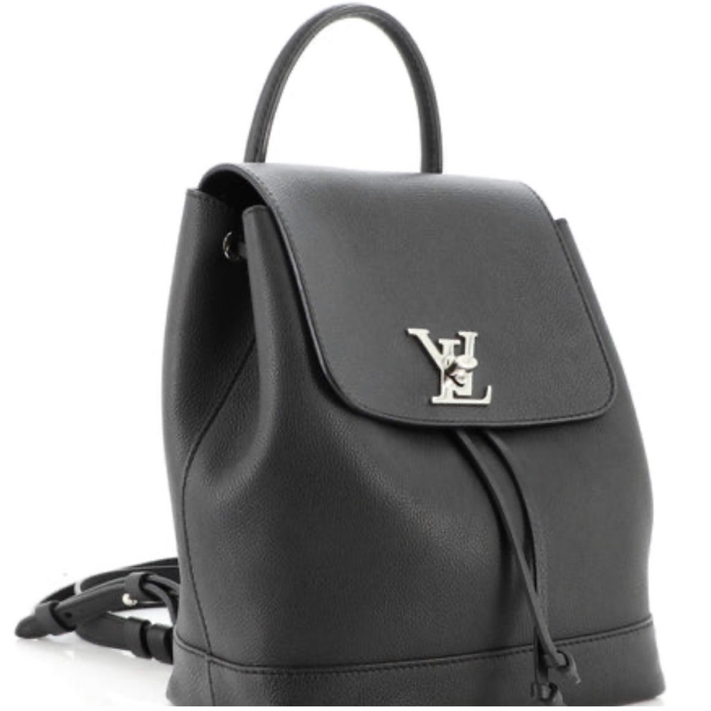 Luis Vuitton lock me backpack leather